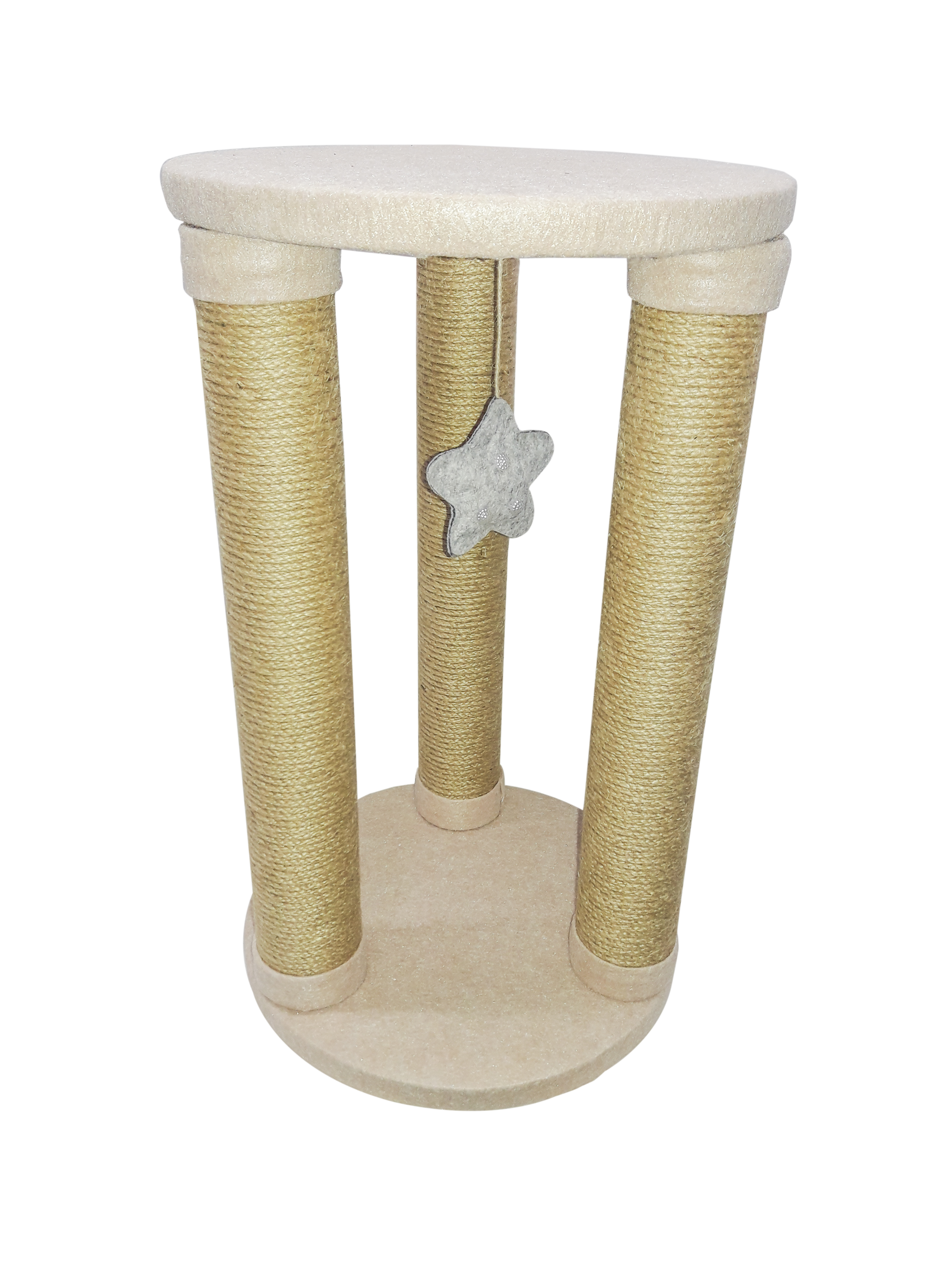 Puffy Cat Titan Kedi Tırmalama 30 x 30 x 49 Cm Krem