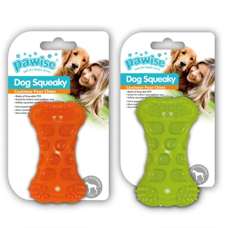 Pawise Sesli Kemik Köpek Oyuncağı 10cm (Karışık Renkli)