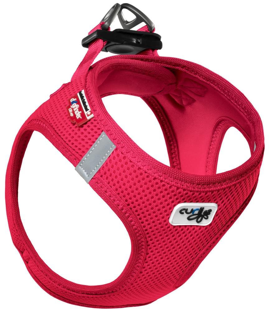 Curli Air Mesh Dogfinder Özel Kodlu Köpek Göğüs Tasması Large Kırmızı