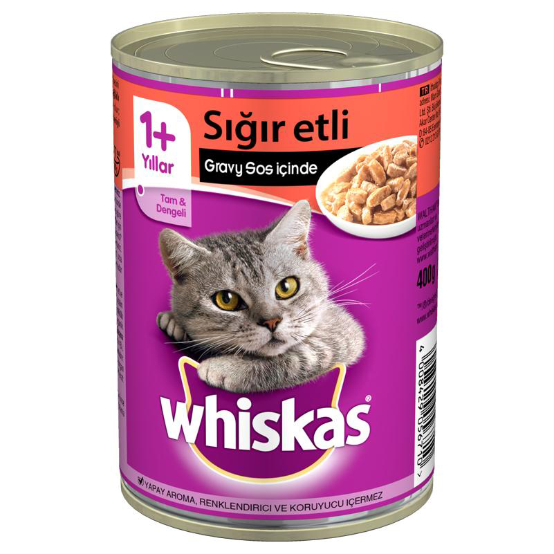 Whiskas Biftekli Kedi Konserve 400 gr