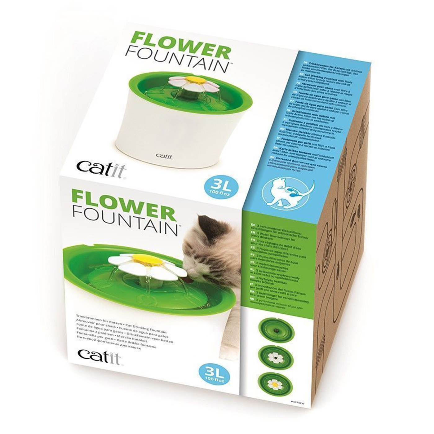 Hagen Catit Flower Fountain Kedi Otamatik Kedi Suluğu 3 lt