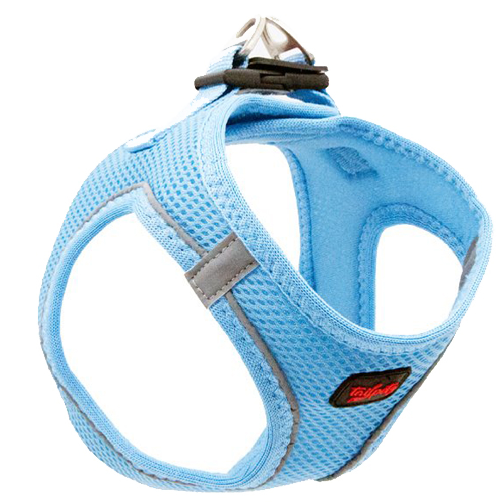 Tailpetz Airmesh Kedi ve Küçük Irk Köpek Göğüs Tasması Mavi [2XSmall]
