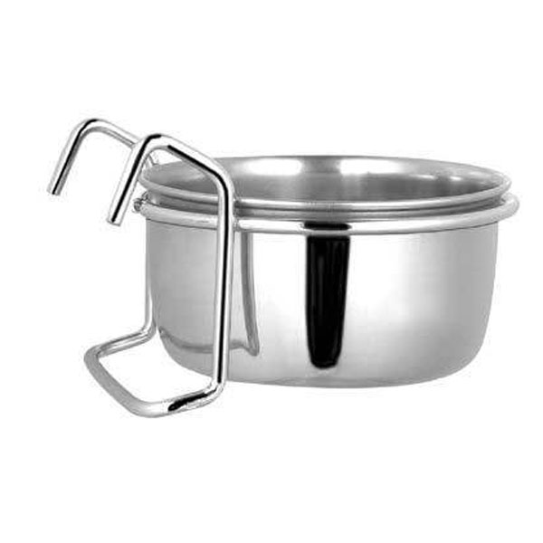 EuroPet Kanca Askılı Çelik Kuş Yemliği 9.5 Cm