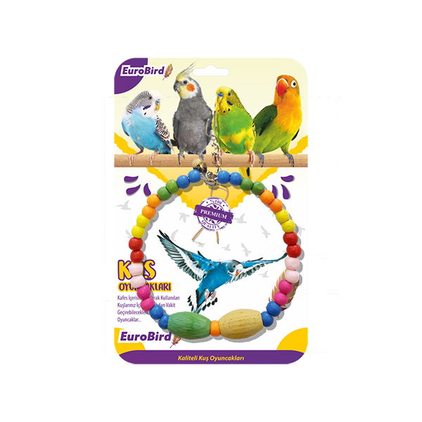 Euro Bird Kuş Oyuncağı Boncuklu Büyük Halka