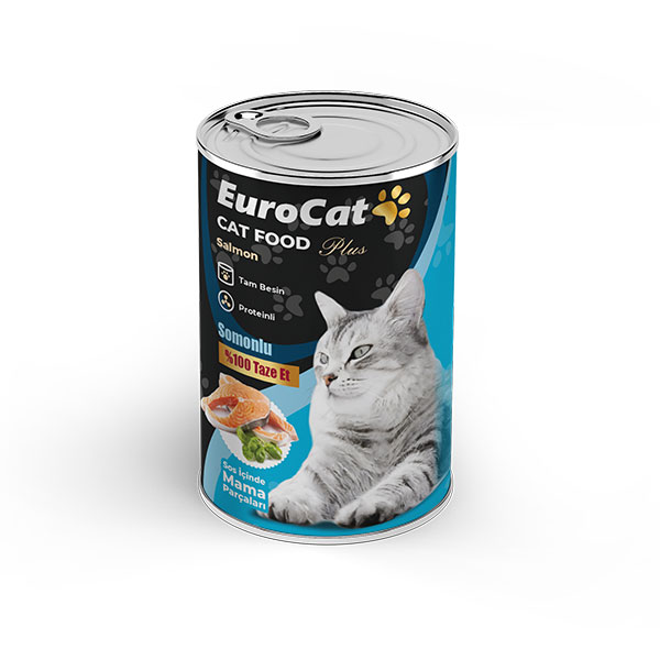 EuroCat Kedi Konservesi Somonlu 415 Gr 