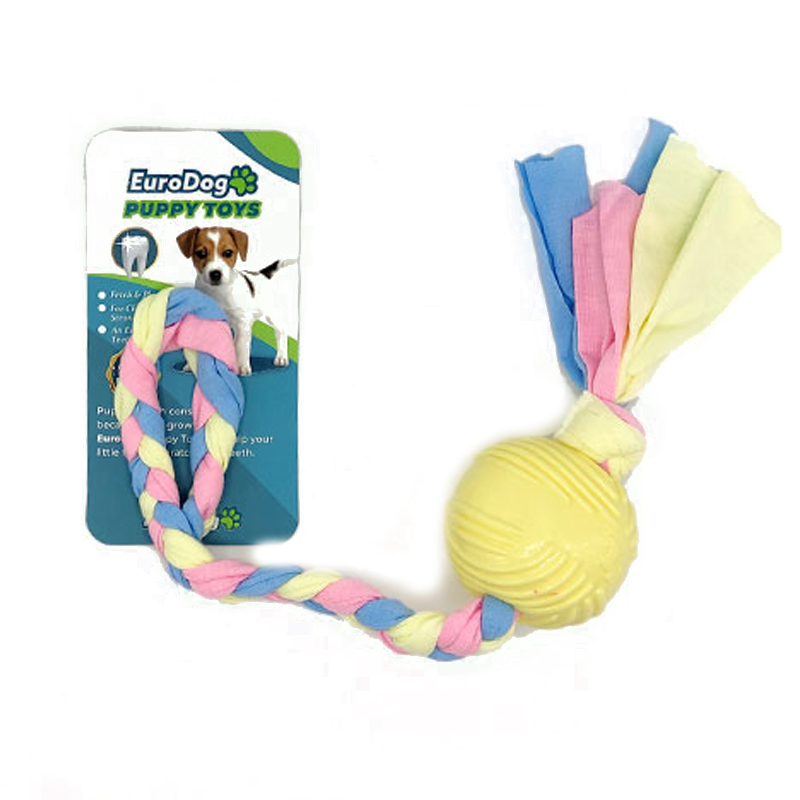 EuroDog Puppy Toys Sarı Top Diş Kaşıma Oyuncağı