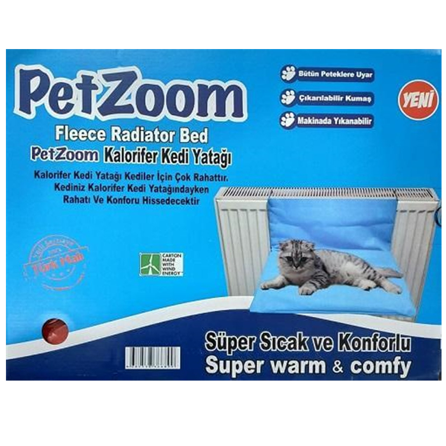 Petzoom Kedi Kalorifer Yatağı 45x32x3 cm