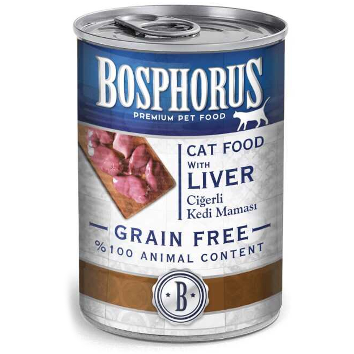 Bosphorus Tahılsız Ciğerli Kedi Konservesi 415 Gr