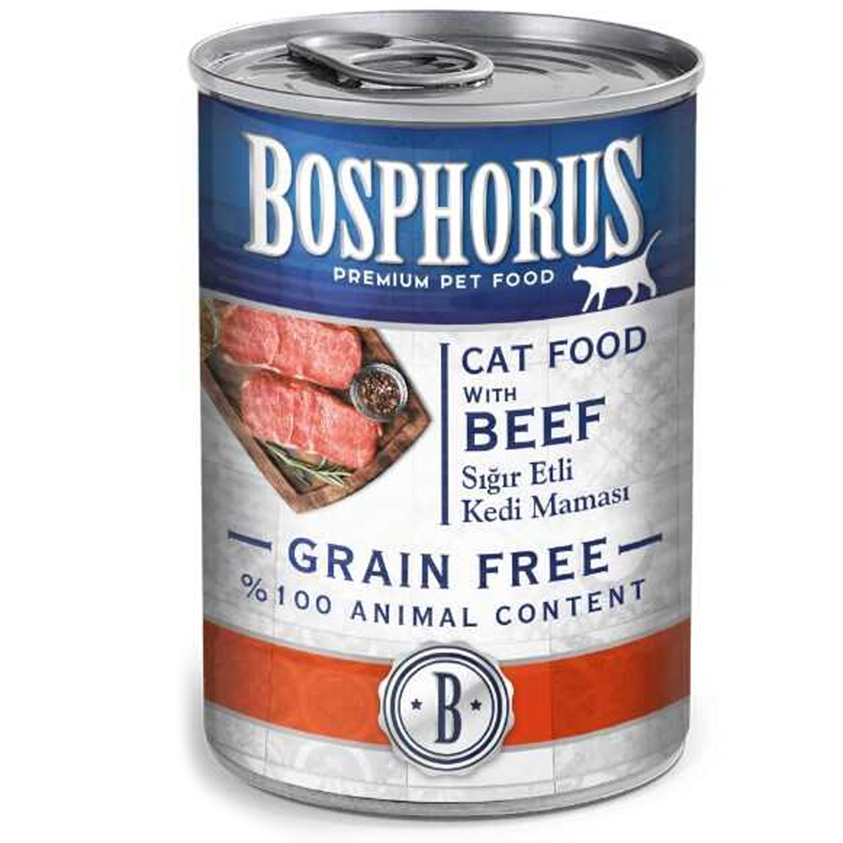 Bosphorus Tahılsız Sığır Etli Yetişkin Kedi Konservesi 415 Gr