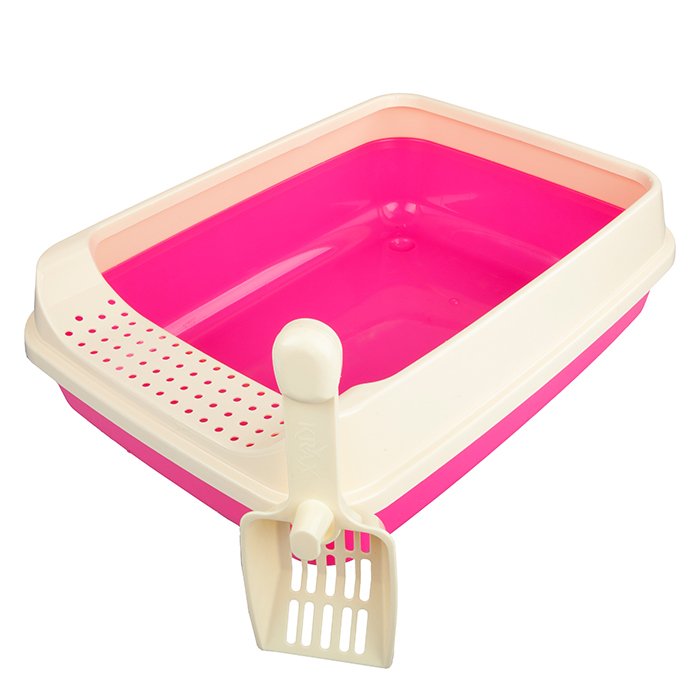 Pet Pretty Yarım Elekli Açık Tuvalet Kabı (Karışık Renklerde)