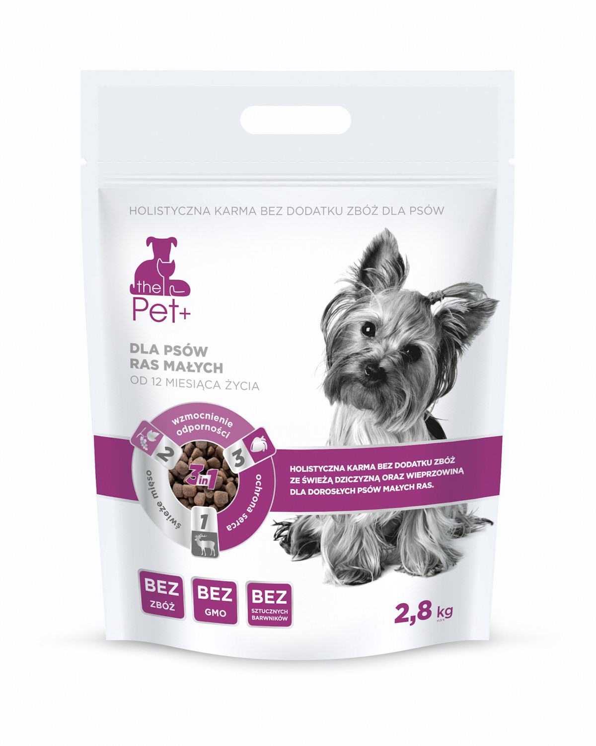 thePet+ Geyik-Hindi Tahılsız Kuru Küçük Irk Köpek Maması 2.8 Kg