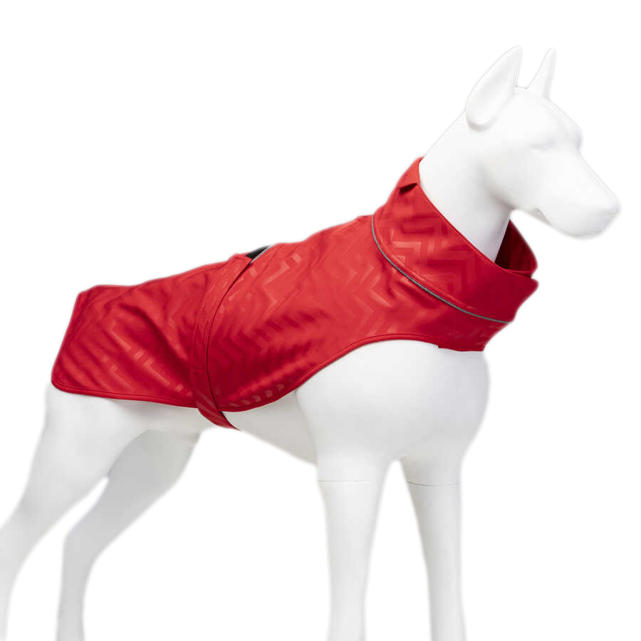 Lindo Softshell Red Stripe Küçük,Orta ve Büyük Irk Köpek Yağmurluğu Beden 2