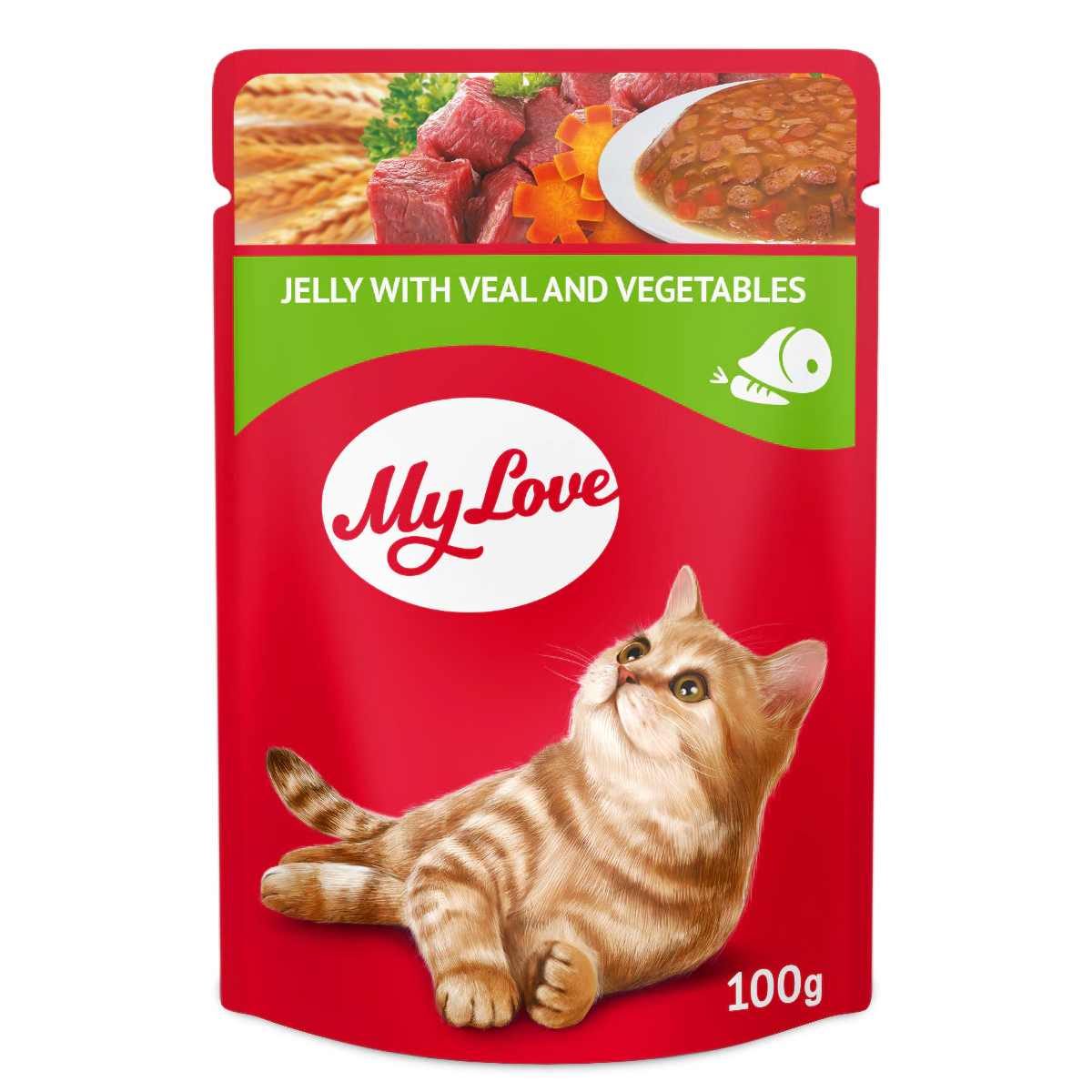 My Love Jöle İçinde Dana Etli Ve Sebzeli Pouch Kedi Maması 100 Gr