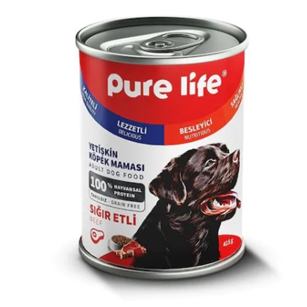 Pure Life Sığır Etli Yetişkin Köpek Konservesi 400 gr