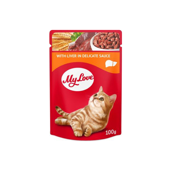 My Love Sos İçinde Ciğerli Pouch Kedi Maması 100 Gr