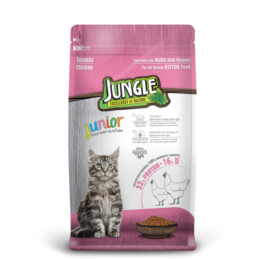 Jungle Tavuklu Yavru Kedi Maması 1,5 kg