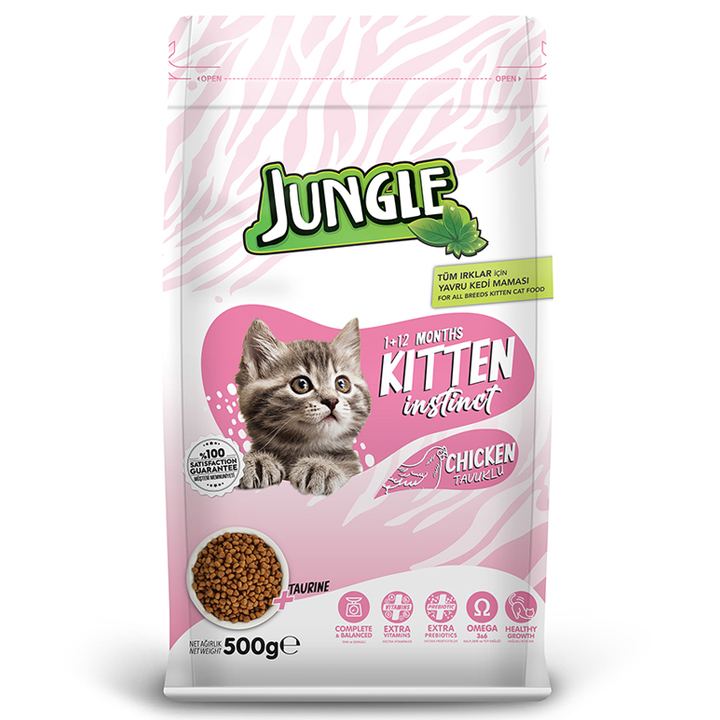 Jungle Tavuklu Yavru Kedi Maması 500 Gr