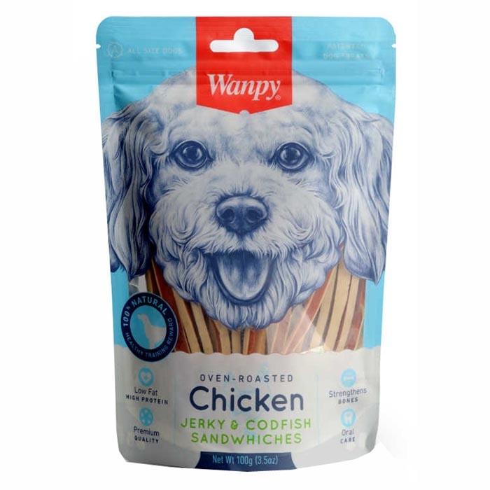 Wanpy Tavuklu&Morina Balıklı Köpek Ödülü 100 gr