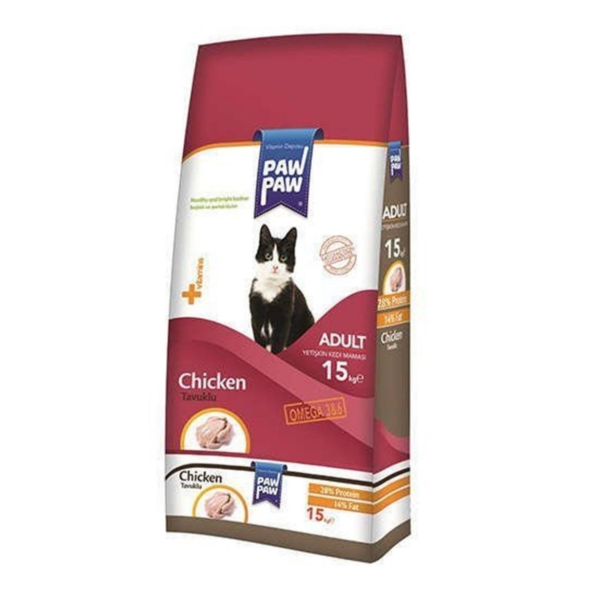 Paw Paw Gourmet Karışık Yetişkin Kedi Maması 15 KG