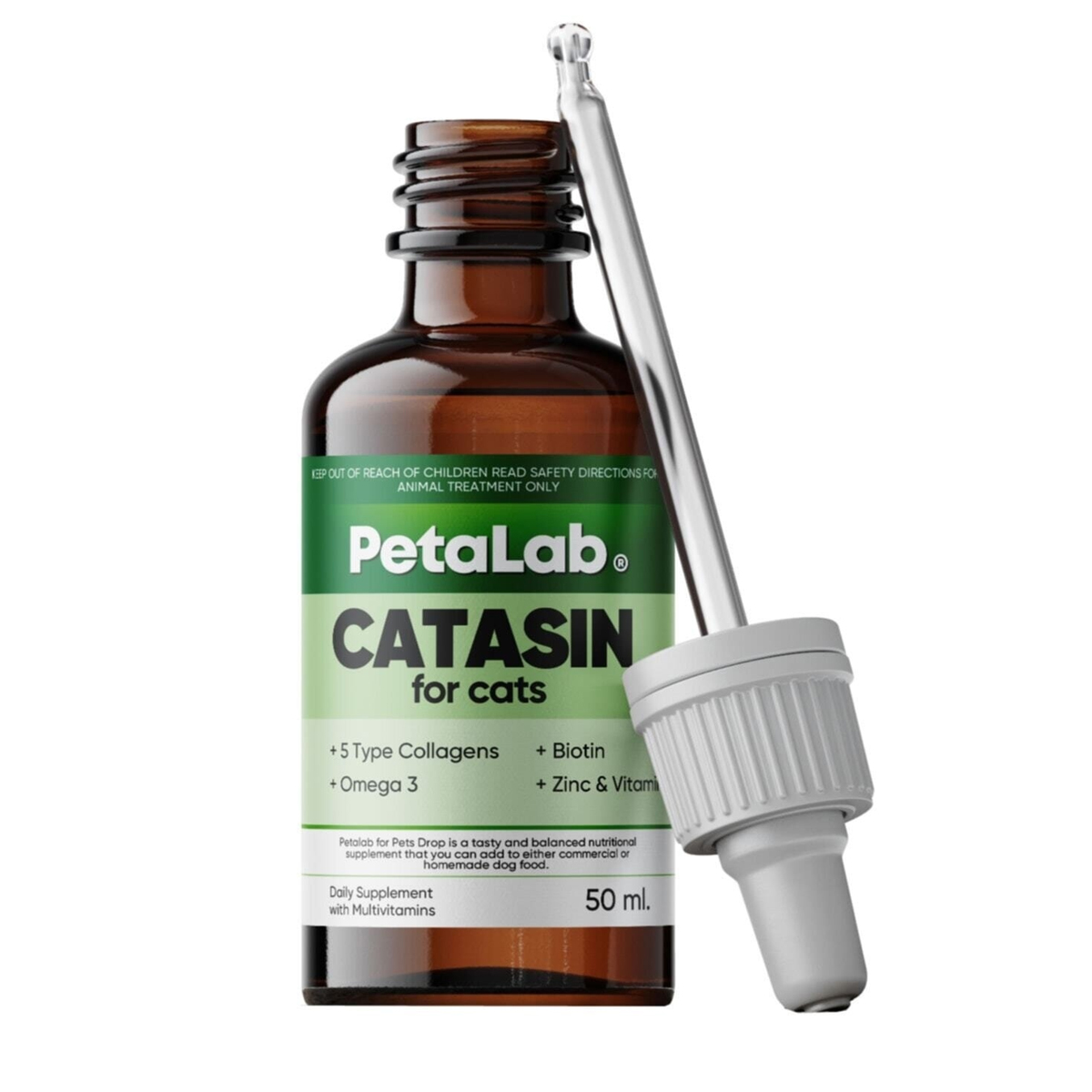PetaLab Catasin Kedi Tüy Dökümü Önleyici Damla 50 ml