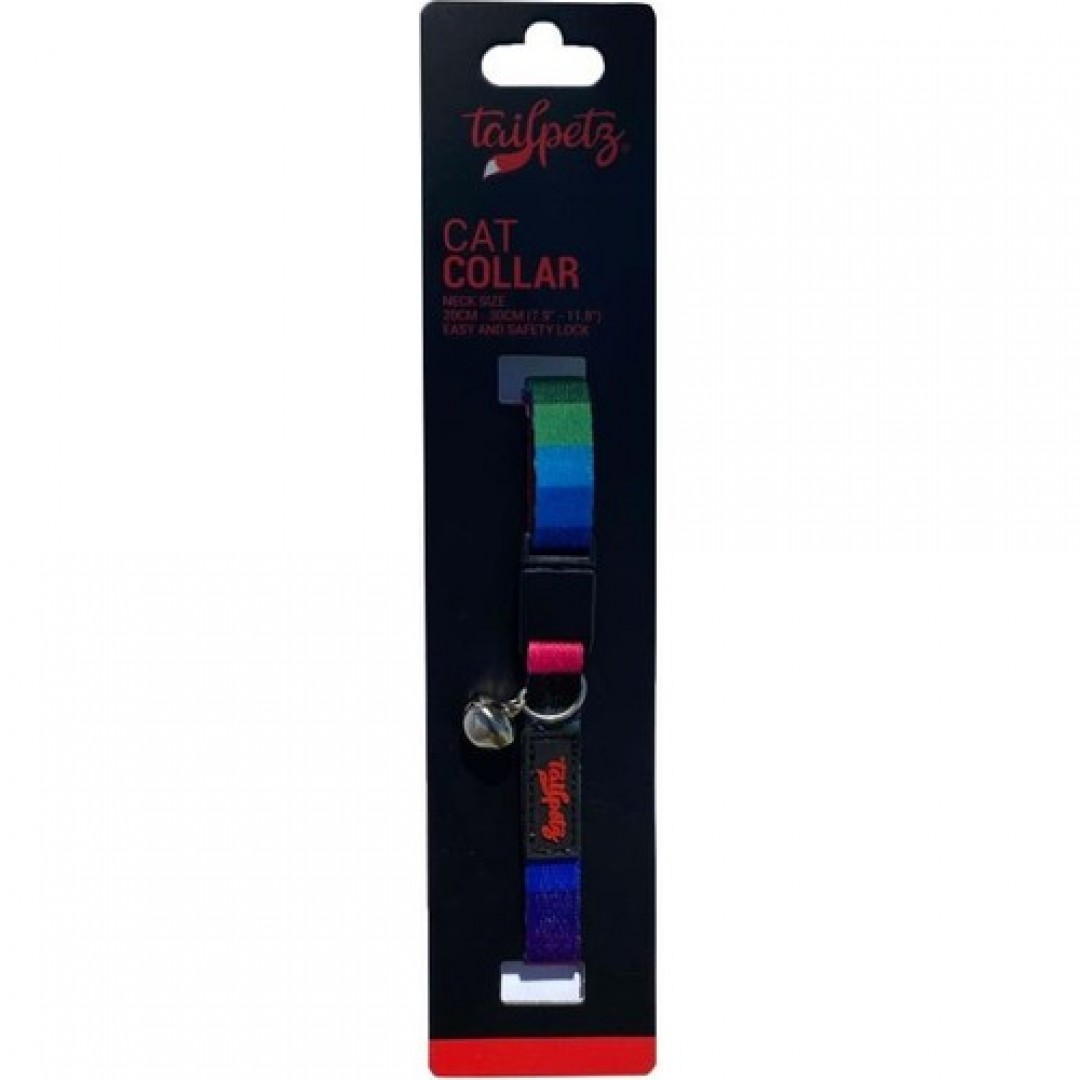 Tailpetz Cat Color Easy & Safety Lock Wave Ayarlanır Kedi Boyun Tasması