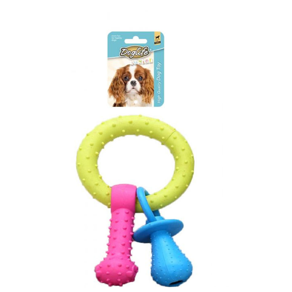 Doglife Köpekler İçin Kauçuk 2 Shooter Zilli Oyuncak