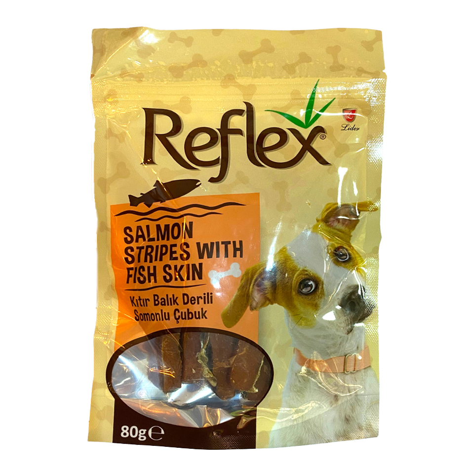 Reflex Balık Derisi Sargılı Somon Etli Çubuk 80 Gr
