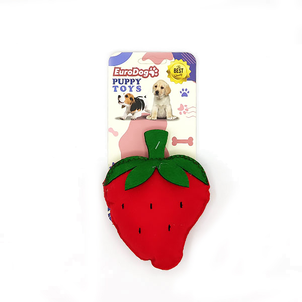 EuroDog Puppy Pet Toys Çilek Şeklinde Köpek Oyuncağı