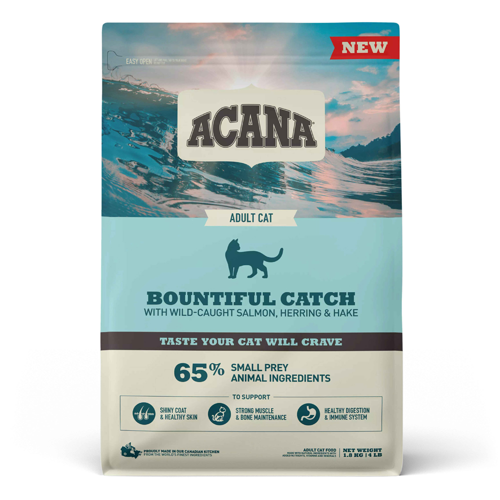 Acana Bountiful Catch Güçlü ve Sağlıklı Kemikler için Balıklı Yetişkin Kedi Maması 1,8KG