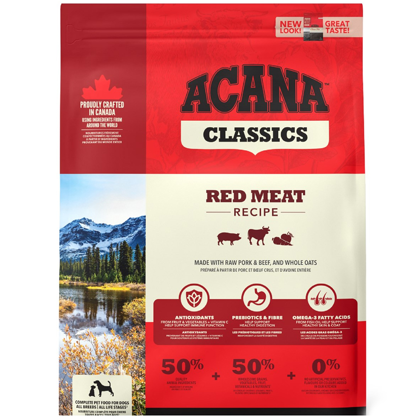 Acana Classics - Red Meat Kuzulu ve Sığır Etli Düşük Tahıllı Köpek Maması 2kg