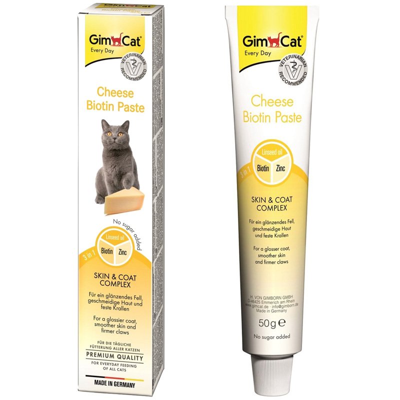 Gimcat Cheese Paste Peynirli Biotin Kedi Macunu 50 Gr