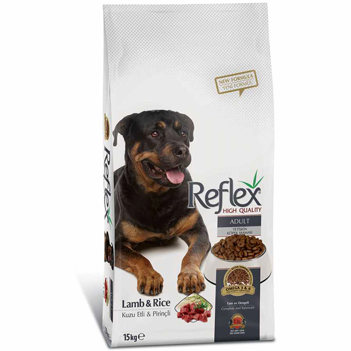 Reflex Lamb Rice Kuzu Etli Pirinçli Yetişkin Köpek Maması 15Kg