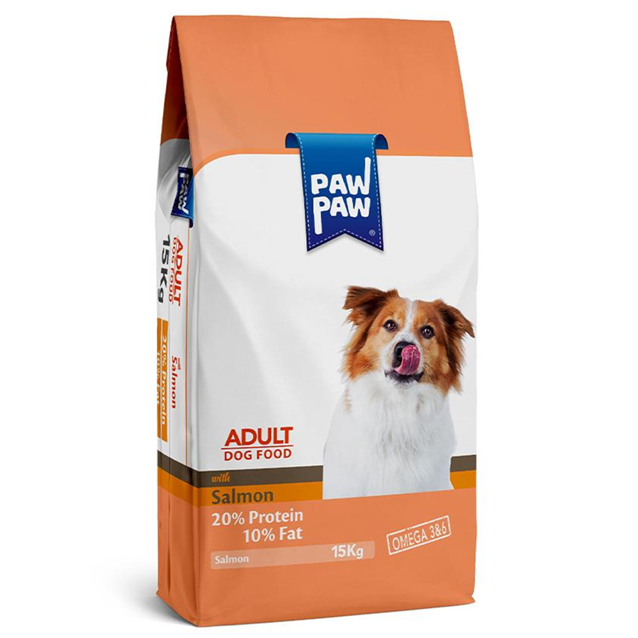 PawPaw Somonlu Yetişkin Köpek Maması 15 KG