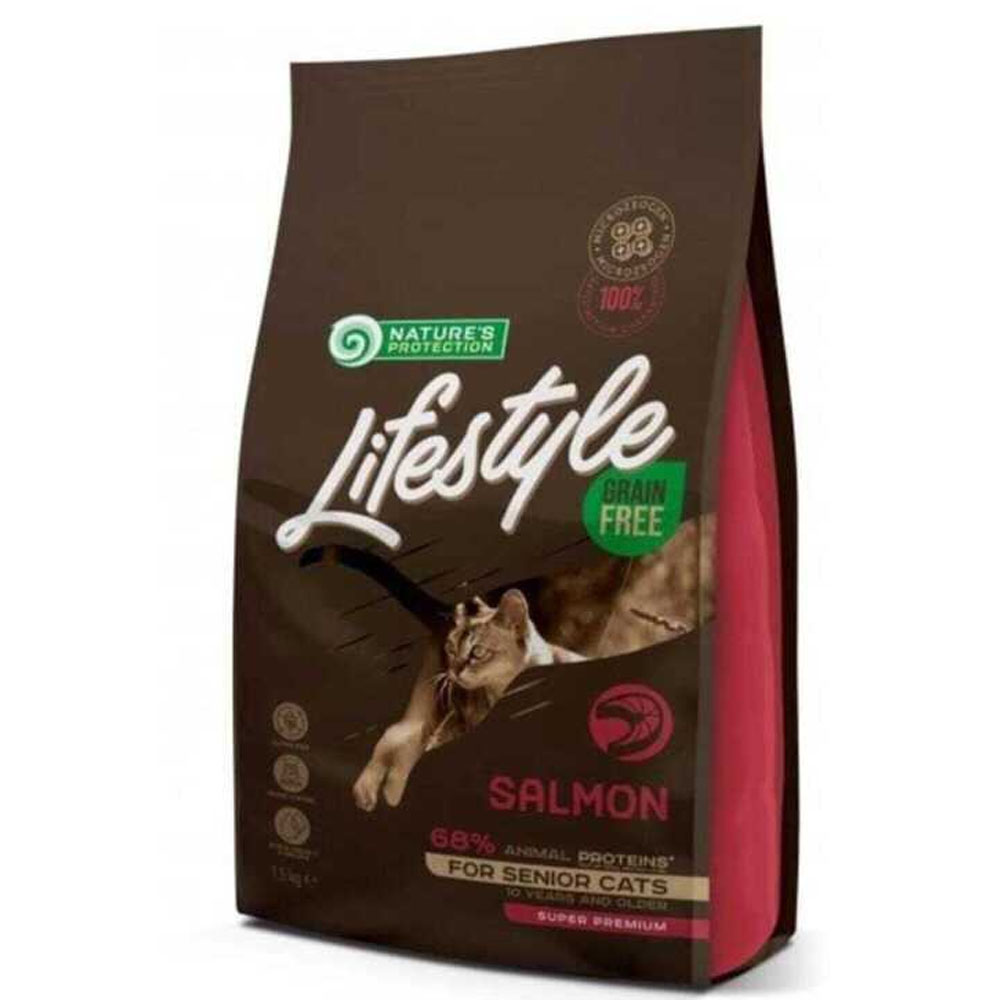 Nature's Protection Lifestyle Somonlu Tahılsız Yaşlı Kedi Maması 1,5kg