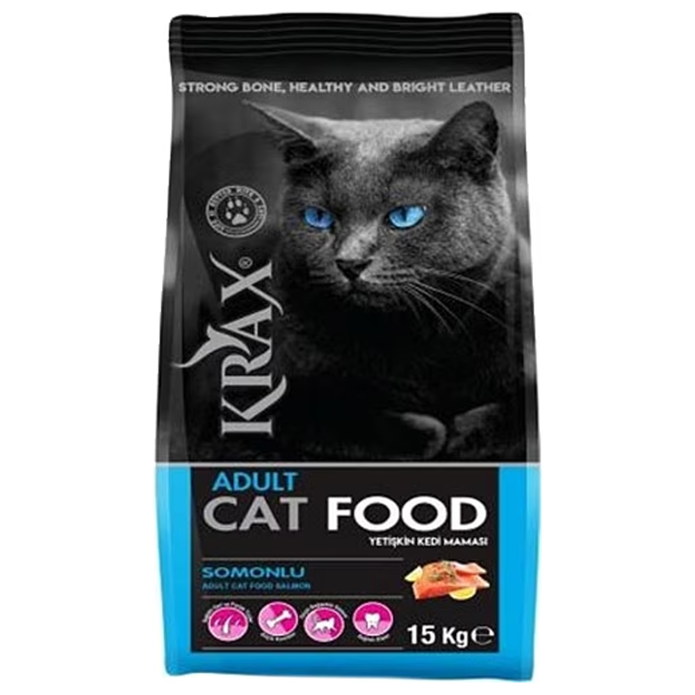 Krax Somonlu Yetişkin Kedi Maması 15 kg