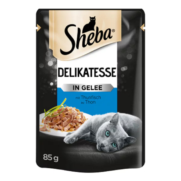Sheba Pouch Jöle İçinde Ton Balıklı Yetişkin Kedi Konservesi 85gr