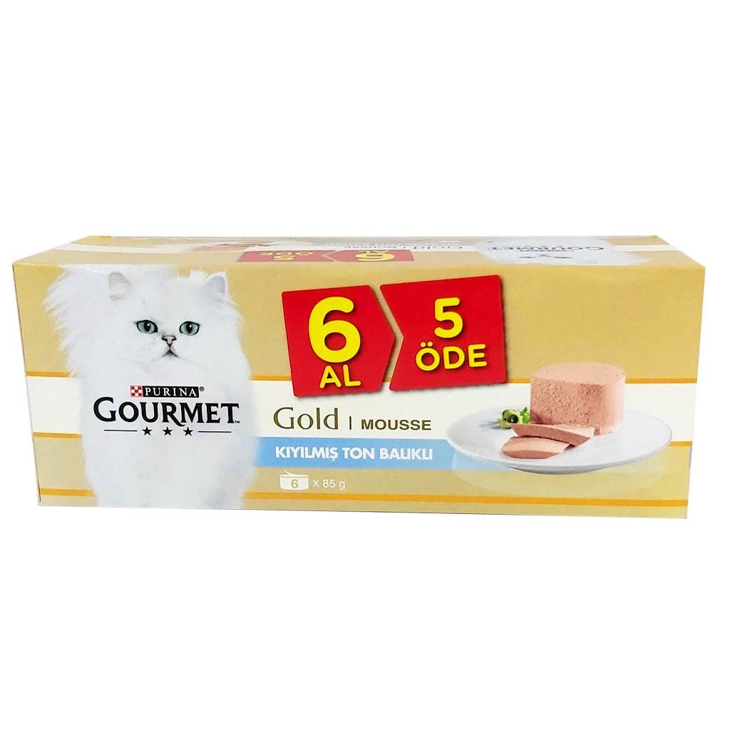 Gourmet Gold Kıyılmış Ton Balıklı Kedi Konservesi 85 gr6 Al 5 Öde