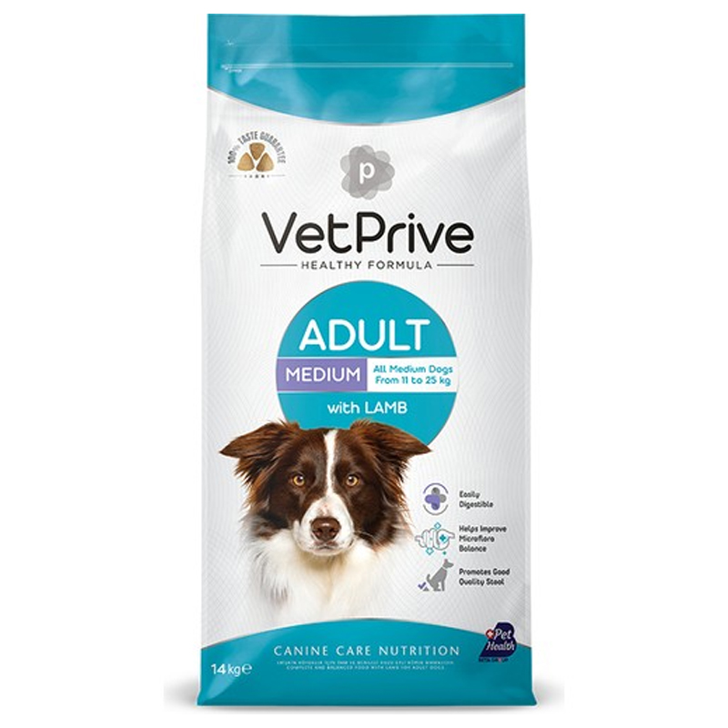 Vet Prive Kuzu Etli Orta ve Iri Irk Yetişkin Köpek Maması 14 kg