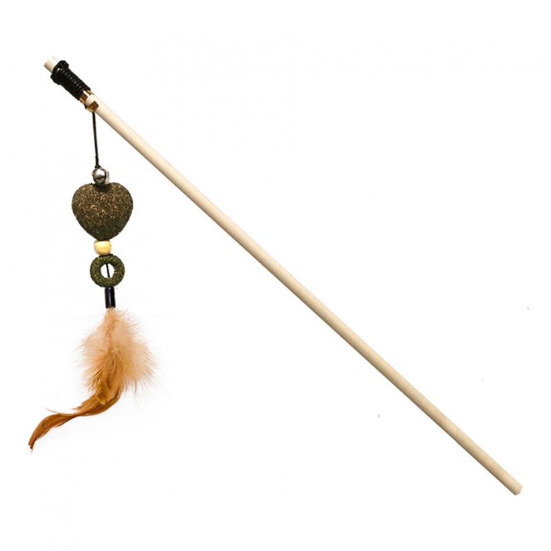 Eastland Tüylü Kedi Otlu Kalp Şeklinde Kedi Oltası 40 Cm