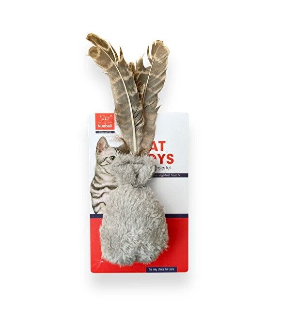 Nunbell Tüylü Kese Kedi Oyuncağı 