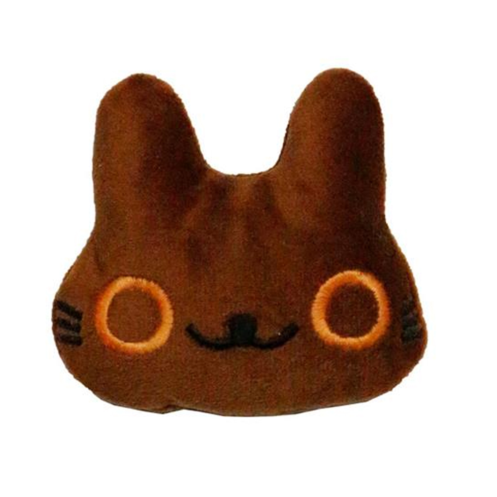 Ewox Caty Çıngıraklı Peluş Kedi Oyuncağı Matatabi İçerikli 8*8 cm (Karışık Renklerde)