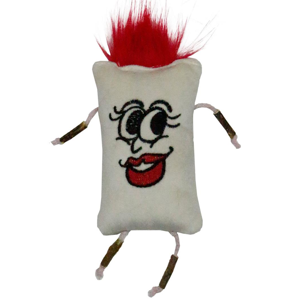 Ewox Mrs. Matatabi Sesli Tüylü Kedi Oyuncağı 12 Cm Matatabili