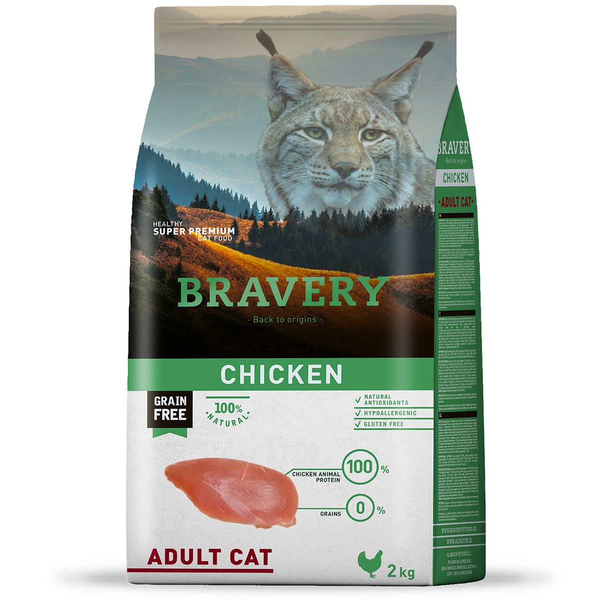 Bravery Tahılsız Tavuklu Yetişkin Kedi Maması 2kg