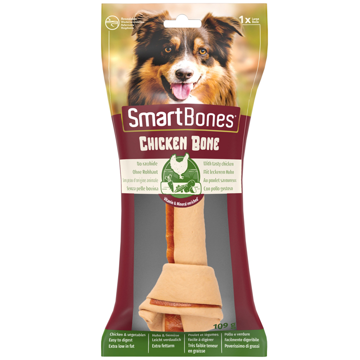 Smart Bones Büyük Irk Köpekler Için Tavuklu Köpek Ödülü Düğümlü Çiğneme Kemiği 109gr