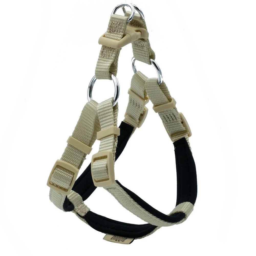 Doggie Konforlu Dokumadan El Yapımı Ronin Model Köpek Göğüs Tasması Haki 2,5x65-75cm