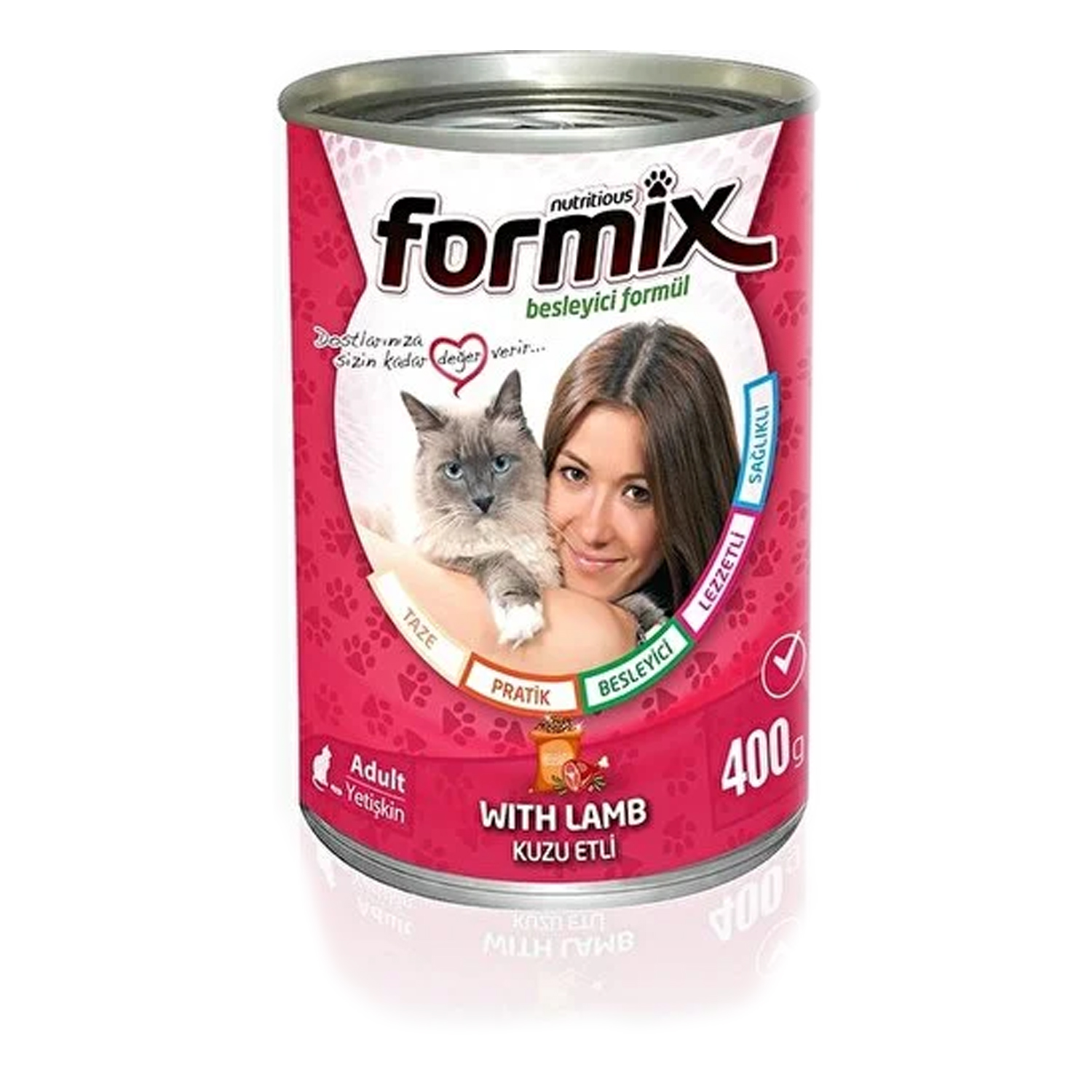 Formix Lamb Kuzu Etli Konserve Kedi Maması 400gr