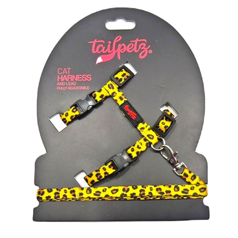 Tailpetz Kedi Göğüs Gezdirme Tasması Leopard