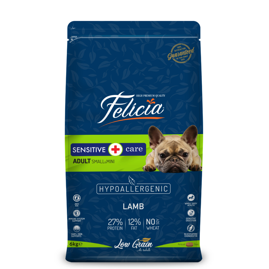 Felicia HypoAllergenic Kuzulu Pirinçli Küçük Irk Düşük Tahıllı Yetişkin Köpek Maması 6kg