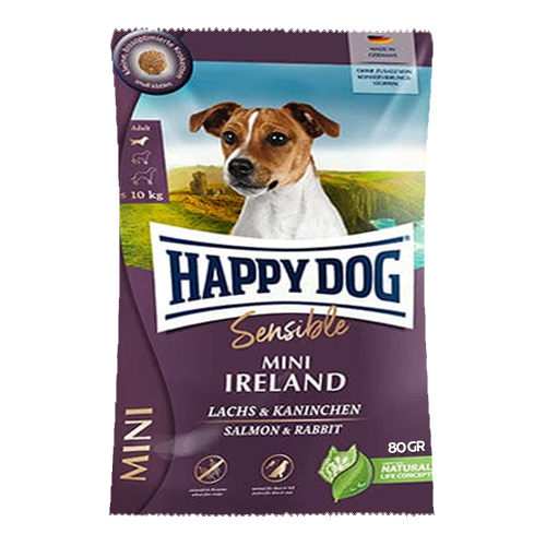 Happy Dog Mini İrland Somonlu Hassas Köpek Maması 80 gr