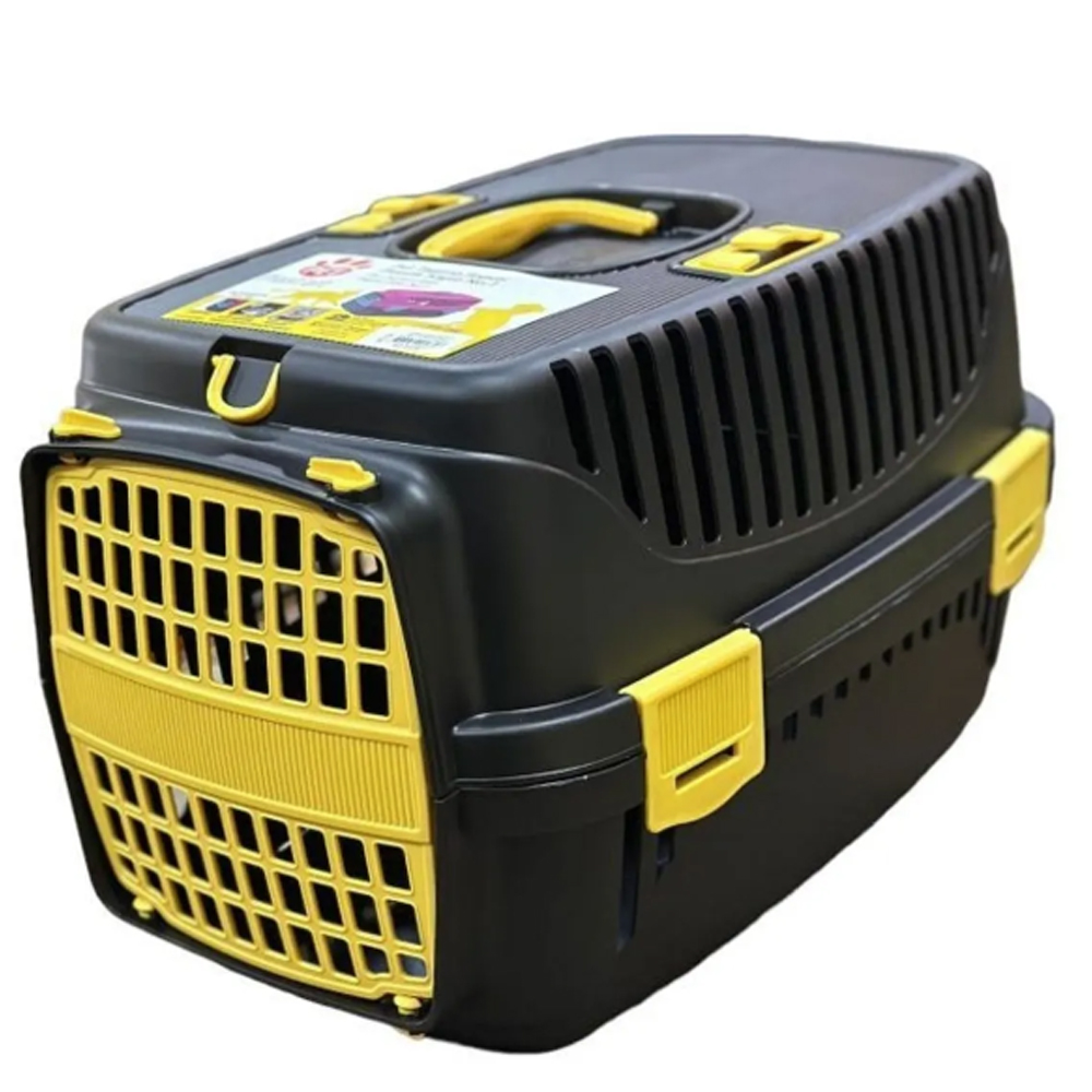 Plast Art Kedi ve Köpek Taşıma Çantası Sarı/Siyah 32 x 48 x 31 cm